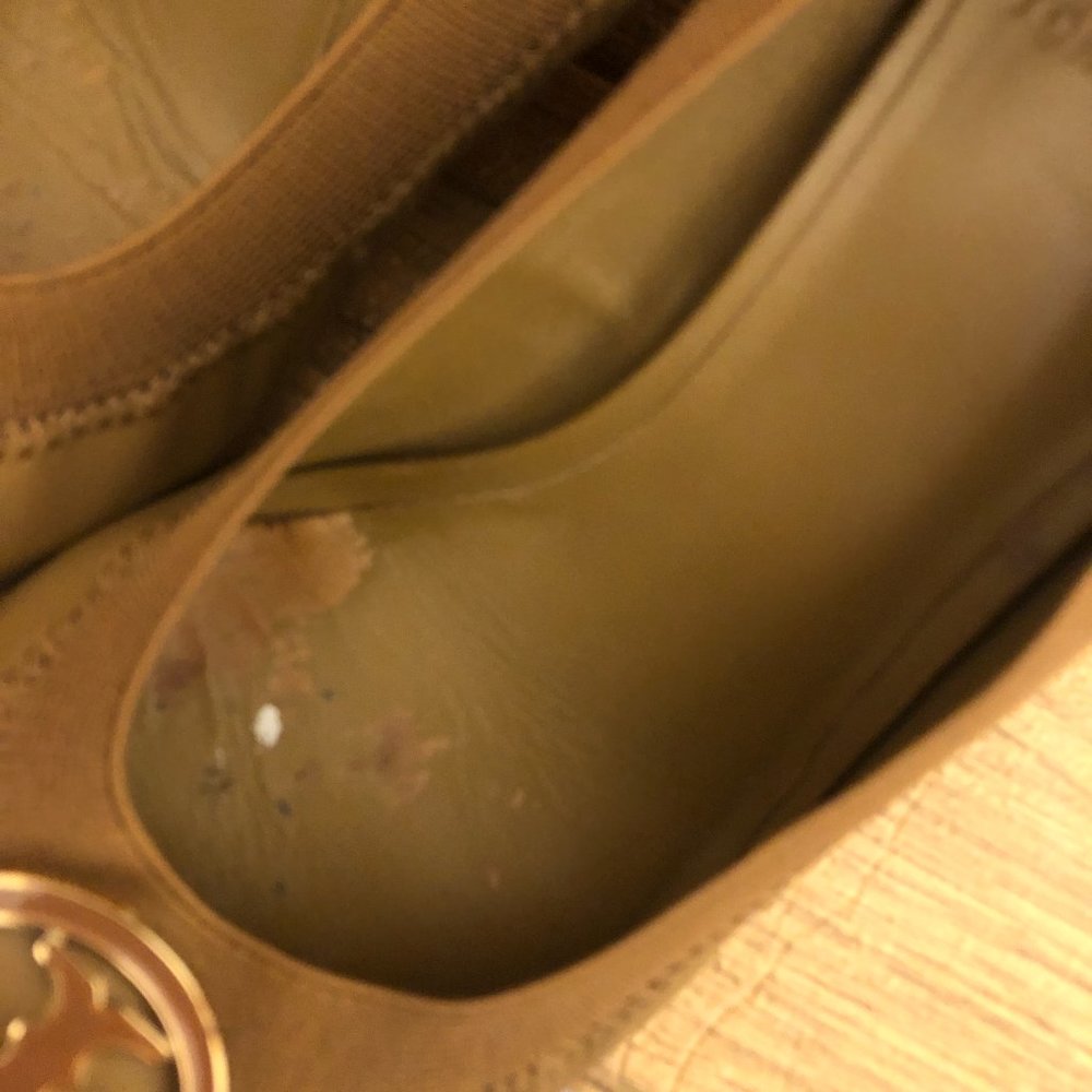 Tory Burch Caroline Wedge heeled slip on leather, 7 - Picture 13 of 14